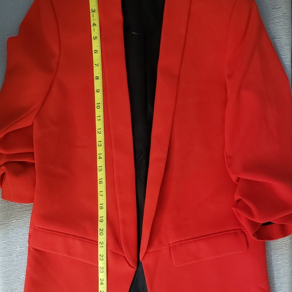 Zara Woman 3/4 Length Gathered Sleeve Open Blazer Size S - Picture 7 of 7